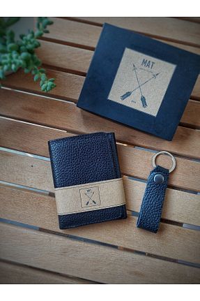 کیف پول مشکی مردانه سایز متوسط matleather - کد 752508395