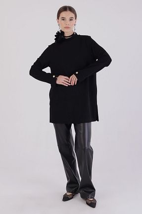تونیک حجاب مشکی زنانه مخلوط پلی استر ALLDAY - کد 780086383