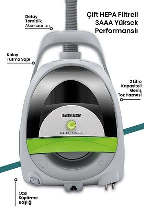 جاروبرقی بدون کیسه 5 سال GoldMaster - کد 43171039