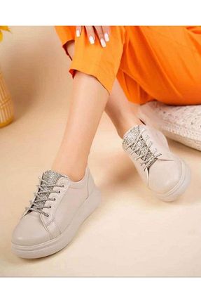 کفش بیرون بژ زنانه چرم مصنوعی imka - کد 858593608