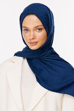 شال سرمه ای زنانه پنبه پلی استر Mooncorn - کد 858600961