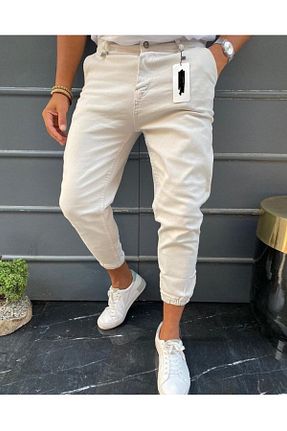 شلوار سفید مردانه جین Denim Shorty - کد 136311856