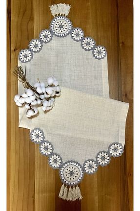 رومیزی بژ کتان GÜLTEN COLLECTİON - کد 792455823