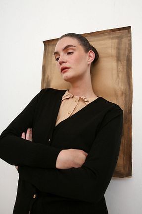 رویه حجاب مشکی زنانه اکریلیک ALLDAY - کد 649997705