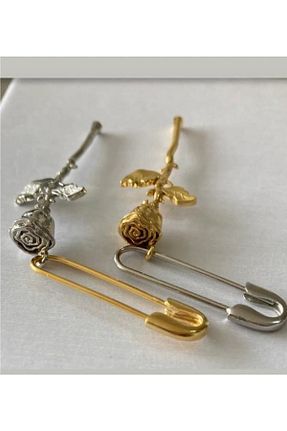 گوشواره جواهر طلائی روکش طلا Irmak Balcı - کد 685741760