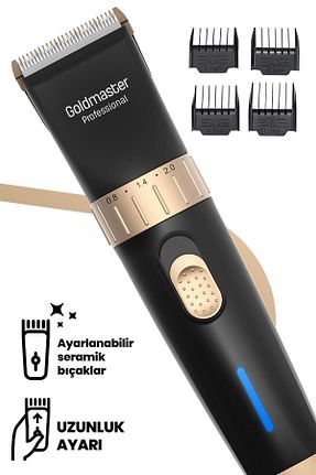 ماشین اصلاح صورت مشکی Şarjlı GoldMaster - کد 379952625