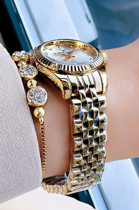 ساعت مچی طلائی زنانه 26-30 میلی متر Daniel Klein - کد 858599759