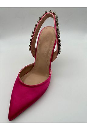 کفش مجلسی صورتی زنانه پاشنه نازک Laura roza - کد 681193343