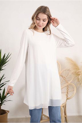 پیراهن حجاب نباتی زنانه A-line Moodbasic - کد 826539500