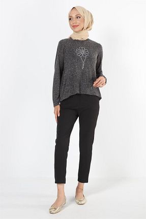 بلوز حجاب طوسی زنانه Straight Plistre - کد 782258871