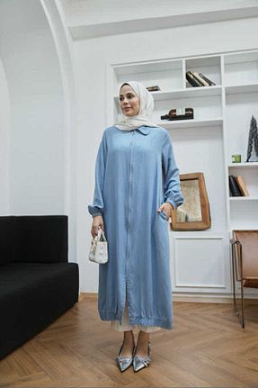 کلاه و ابایا آبی زنانه پنبه ای Neways - کد 858576042