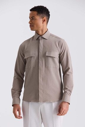 پیراهن خاکی مردانه Relaxed Jakamen - کد 817566167