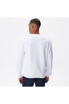 سوئیشرت سفید مردانه ساده Lacoste - کد 769549477