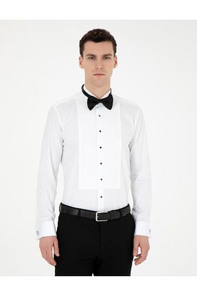 پیراهن سفید مردانه اسلیم فیت Pierre Cardin - کد 828270743