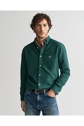پیراهن سبز مردانه رگولار Gant - کد 858604163