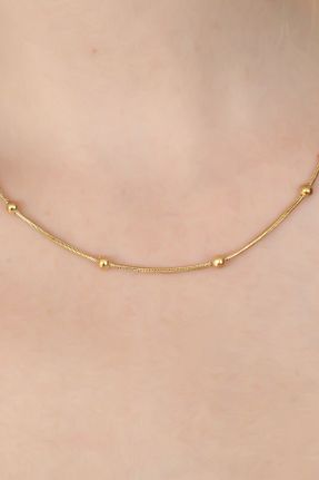 گردنبند جواهر رنگی زنانه استیل ضد زنگ Genel Markalar - کد 802537060