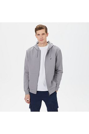 سوئیشرت طوسی مردانه ساده Nautica - کد 772733616