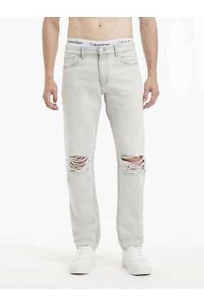 شلوار جین طوسی مردانه پاچه ساده Calvin Klein - کد 795514268