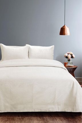 روتختی دونفره بژ مخمل FAVORA - کد 797844698