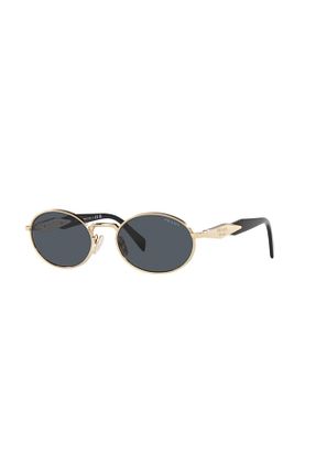 عینک آفتابی طلائی زنانه UV400 Prada - کد 749236541