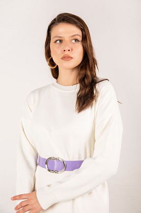 کمربند بنفش زنانه چرم مصنوعی Melike Tatar - کد 375707821