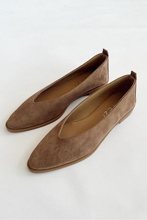 بابت بژ زنانه چرم خالص nope21shoess - کد 363208331