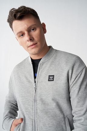 سوئیشرت طوسی مردانه ساده hummel - کد 805676944