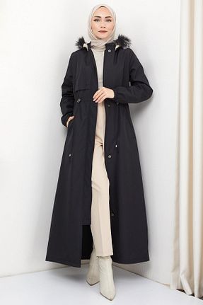 کاپشن حجاب مشکی زنانه پلی استر hafsamina - کد 789833346