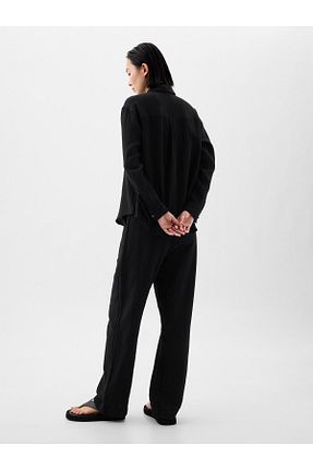 شلوار مشکی زنانه پارچه GAP - کد 834667936