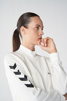 سوئیشرت سفید زنانه ساده hummel - کد 805391725