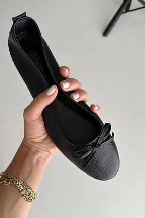 بابت مشکی زنانه چرم خالص nope21shoess - کد 737012954