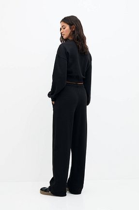 شلوار مشکی زنانه پنبه ای Pull & Bear - کد 874206136