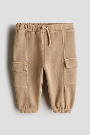 شلوار کرمگن بژ بچه گانه پاچه کش دار H&M - کد 858376085