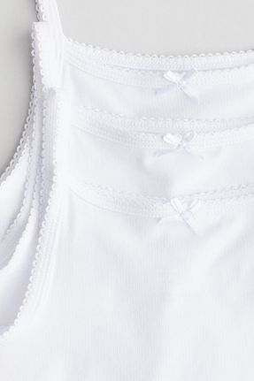 رکابی سفید بچه گانه بدون آستین H&M - کد 856830397