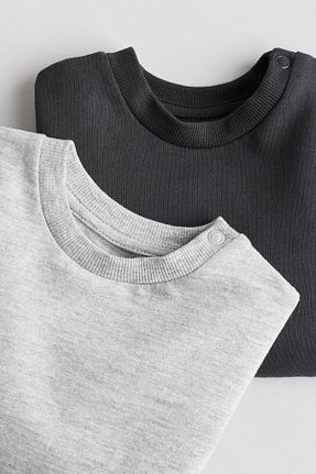 سوئیشرت مشکی بچه گانه ساده H&M - کد 857900737