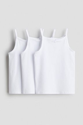 رکابی سفید بچه گانه بدون آستین H&M - کد 856830397