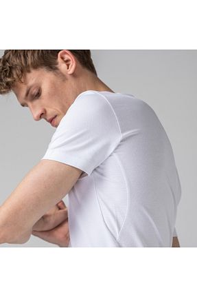 تیشرت سفید مردانه رگولار Lacoste - کد 3010443