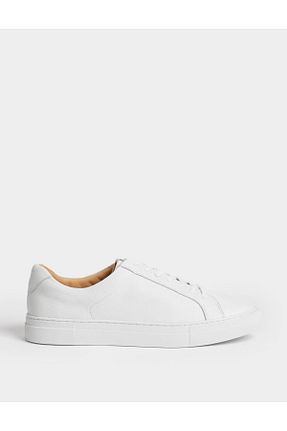 کفش اسنیکر سفید مردانه بند دار Marks & Spencer - کد 841345044