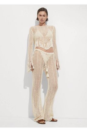 شلوار نباتی زنانه پلی استر MANGO - کد 856998396