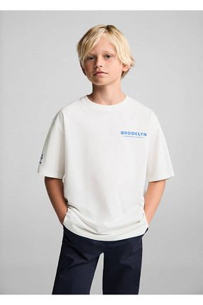 تیشرت سفید بچه گانه رگولار MANGO Kids - کد 838794882