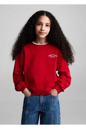 سوئیشرت قرمز بچه گانه ساده MANGO Kids - کد 841456124