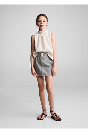 دامن طوسی بچه گانه پارچه MANGO Kids - کد 834906159