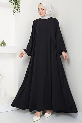 لباس حجاب مشکی زنانه رگولار hafsamina - کد 835503740