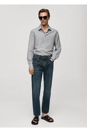 پیراهن مشکی مردانه رگولار MANGO Man - کد 832592620