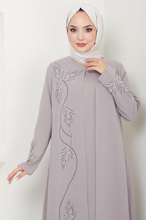 لباس حجاب بژ زنانه رگولار hafsamina - کد 858747299