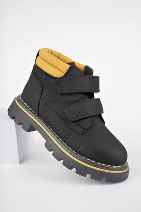 بوت / نیم بوت مشکی بچه گانه چرم مصنوعی Muggo - کد 855558492