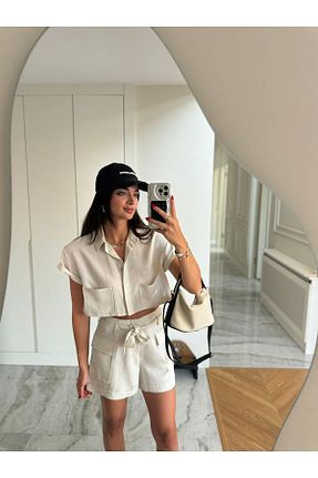 ست بالاتنه و پائین تنه طوسی زنانه بافت Bade Butik - کد 841090102