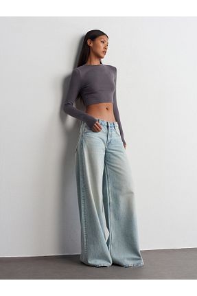 بلوز طوسی زنانه ساده Dilvin - کد 856296392
