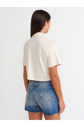 شلوارک و برمودا آبی زنانه Straight Dilvin - کد 835091321