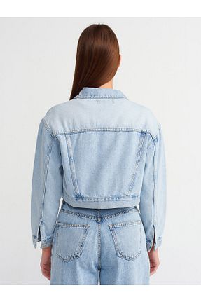 کاپشن آبی زنانه رگولار Dilvin - کد 830951535
